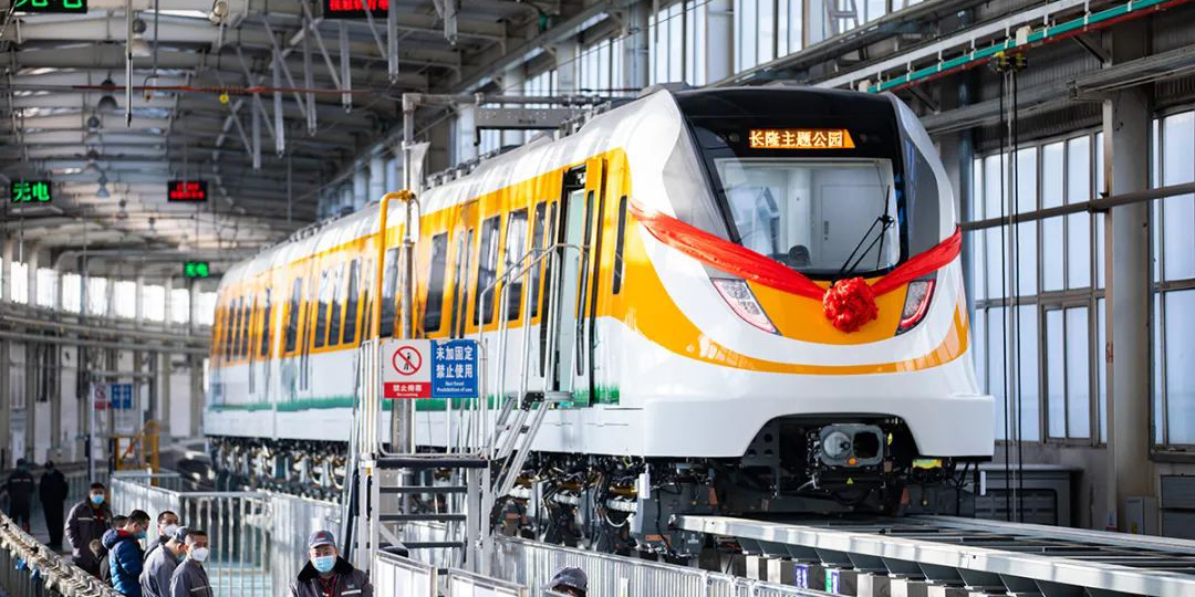 清遠磁浮旅游專線首列車正式下線