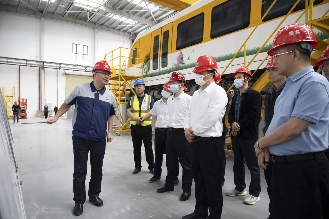 市委常委、常務(wù)副市長黃建平調(diào)研清遠磁浮項目建設(shè)